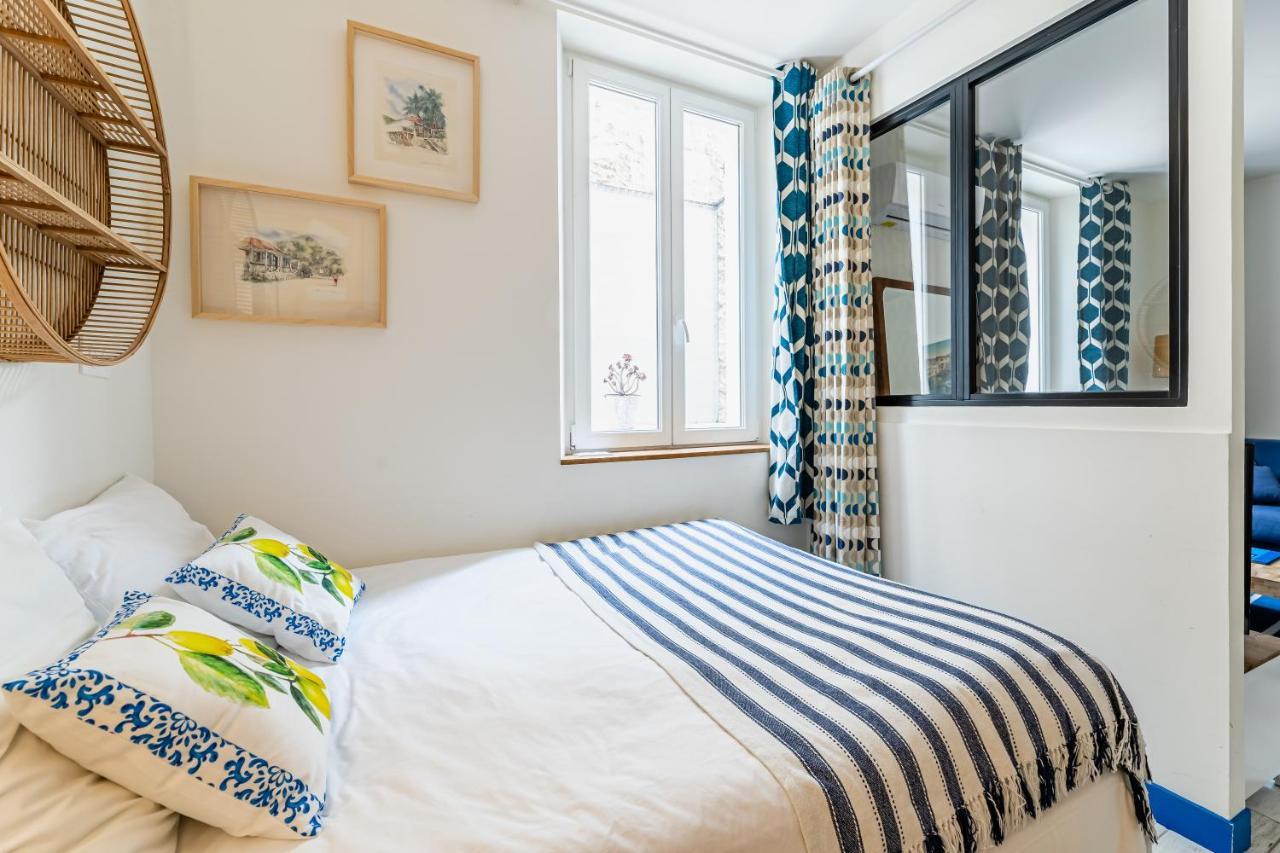 Studio Bleu 29M2, 120M Vieux-Port , Clim ,Wifi, Acces Autonome Avec Code Marsilia Exterior foto