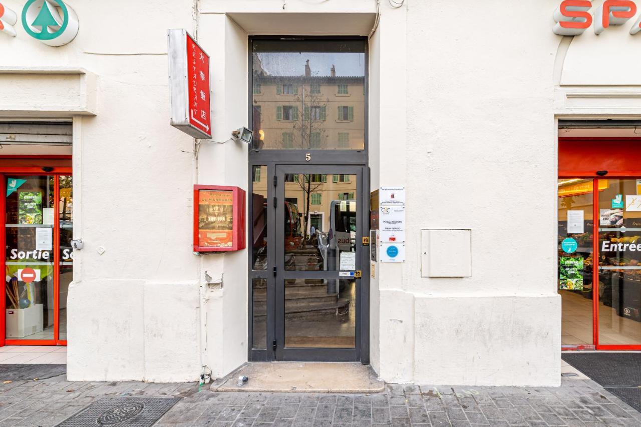 Studio Bleu 29M2, 120M Vieux-Port , Clim ,Wifi, Acces Autonome Avec Code Marsilia Exterior foto